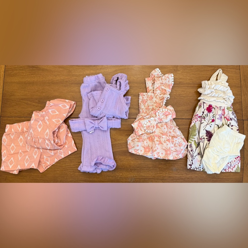 Baby Girl Summer Bundle Set 12 months